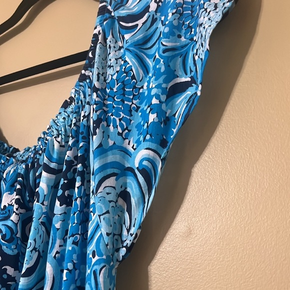 🎉💙HP🩵🎉Lilly Pulitzer Blue and White Dress - Picture 6 of 11
